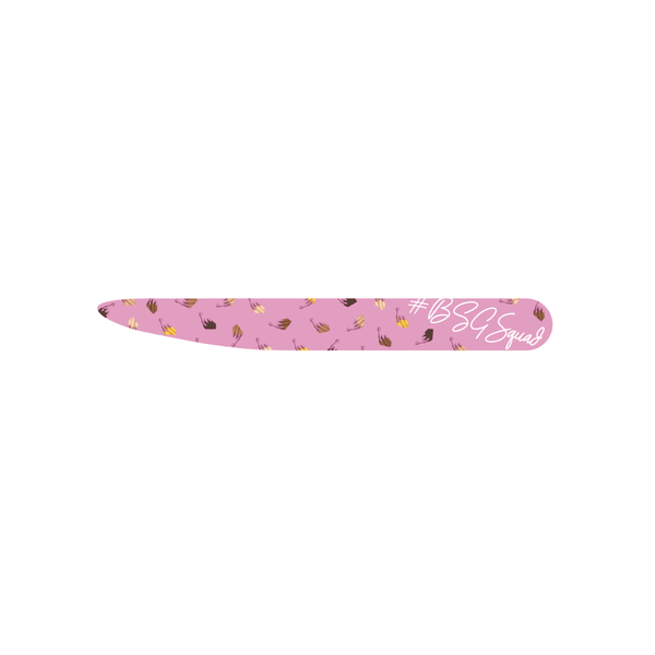 BSG Reward - Pink Nail Emoji Printed Nail File - Bio Seaweed Gel USA