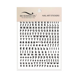 Cute Letters & Numbers Nail Art Stickers - Bio Seaweed Gel USA