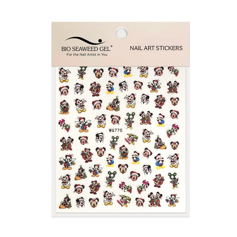 Holiday Nail Art Stickers - Bio Seaweed Gel USA