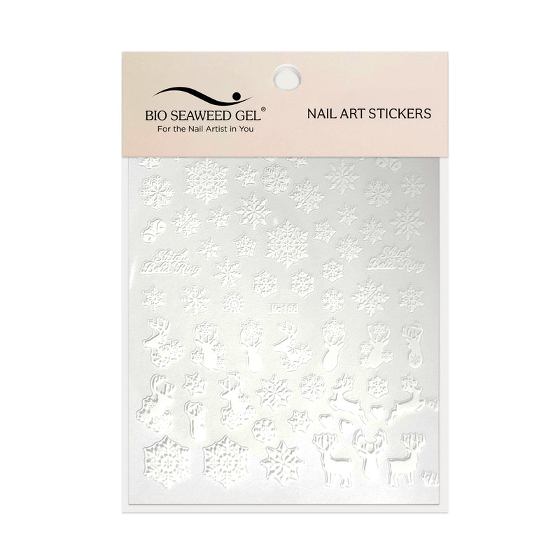 Holiday Nail Art Stickers - Bio Seaweed Gel USA